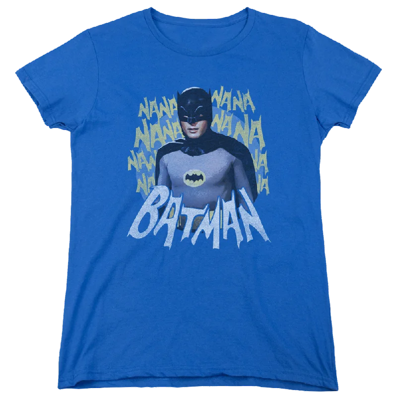 Batman - Classic TV Series Theme Song - Women's T-Shirt Zippered Front Buttoned Front Snap Front