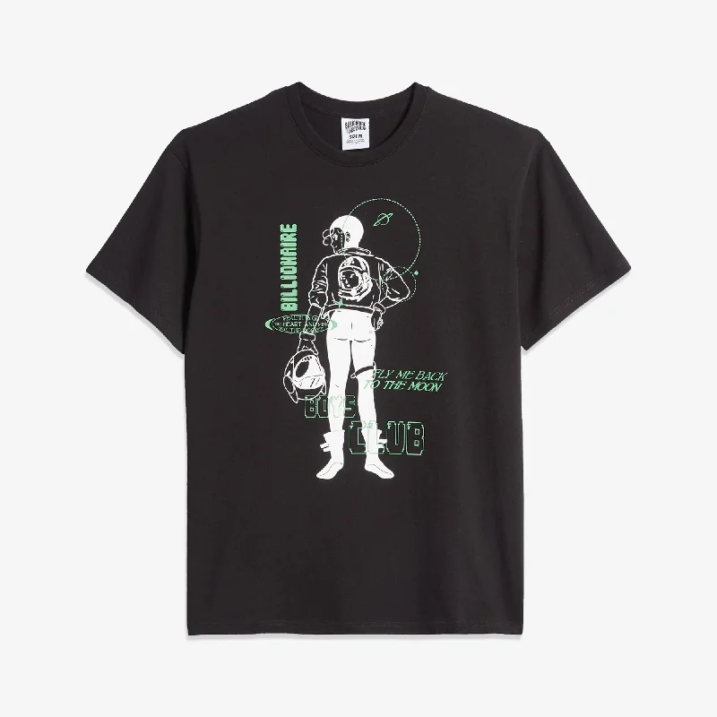 BILLIONAIRE BOYS CLUB | BB FAREWELL SS TEE { BLACK Basic T-Shirt Crew Neck Short Sleeve