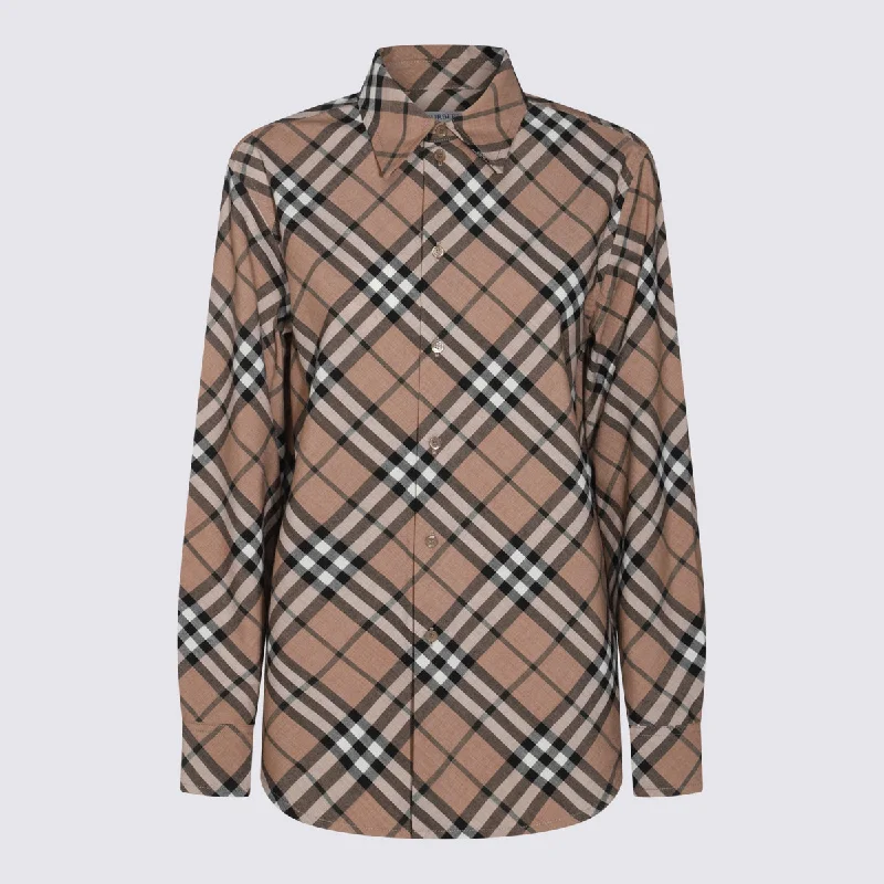 Burberry Shirts Thin T-Shirt Open Front Quick Dry