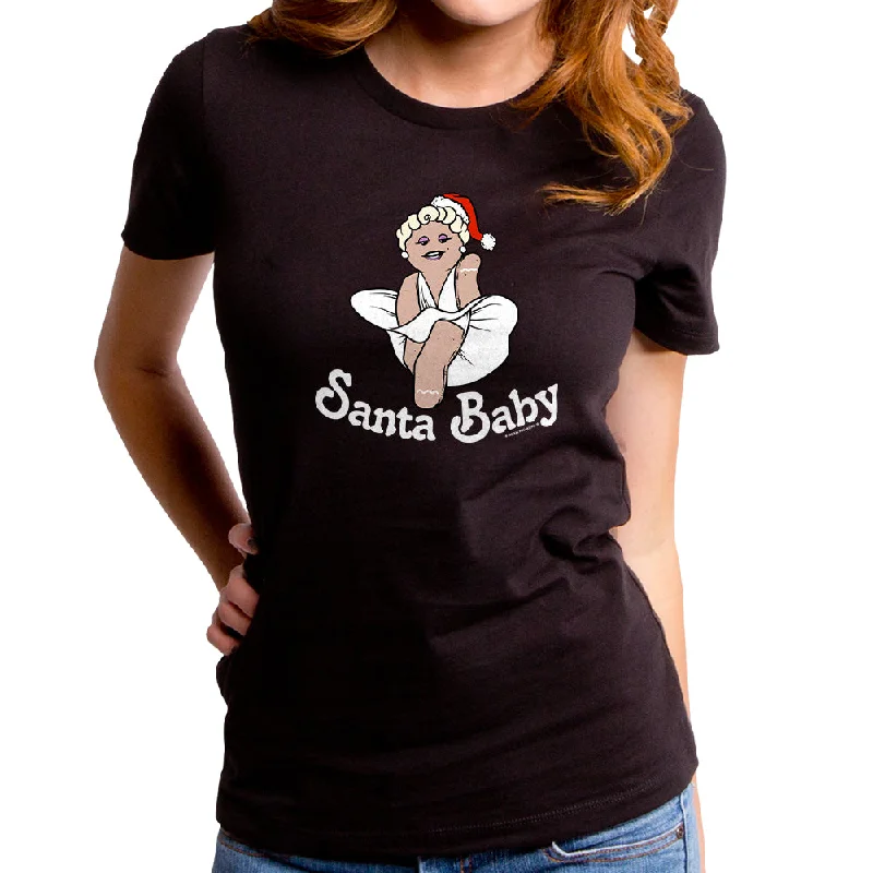 Santa Baby Women's T-Shirt Iron Safe Non-Iron Wrinkle Free