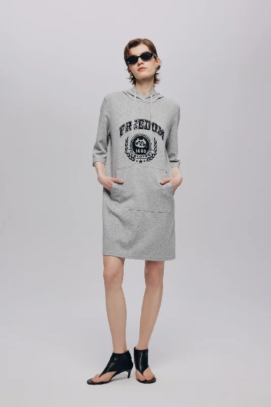 College Grey Sequin Dress