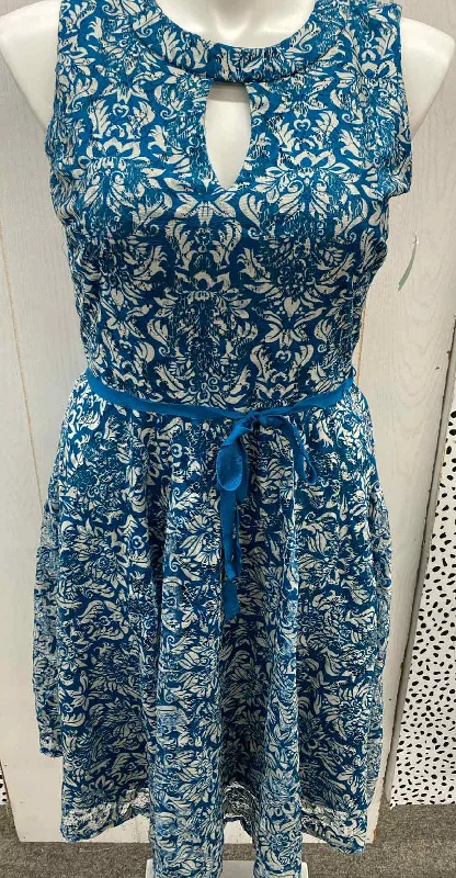 Danny & Nicole Teal Womens Size 14 Dress