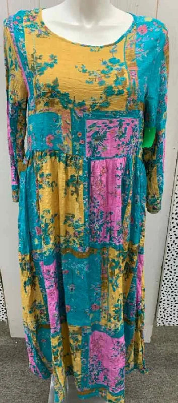 Emory Rose Teal Womens Size 14 Dress