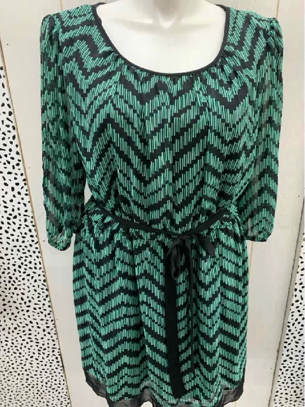En Focus Green Womens Size 18W Dress