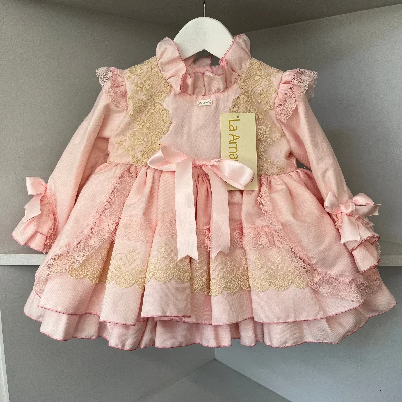 LA AMAPOLA - Caperucita Puffball Dress - Baby Pink