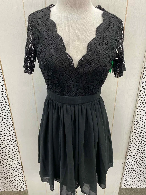 LULU'S Black Womens Size 4 Dress