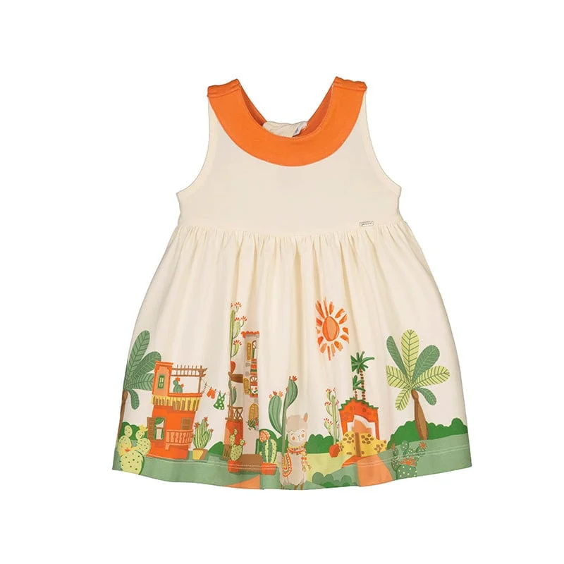 MAYORAL - Lama Dress- Tangerine