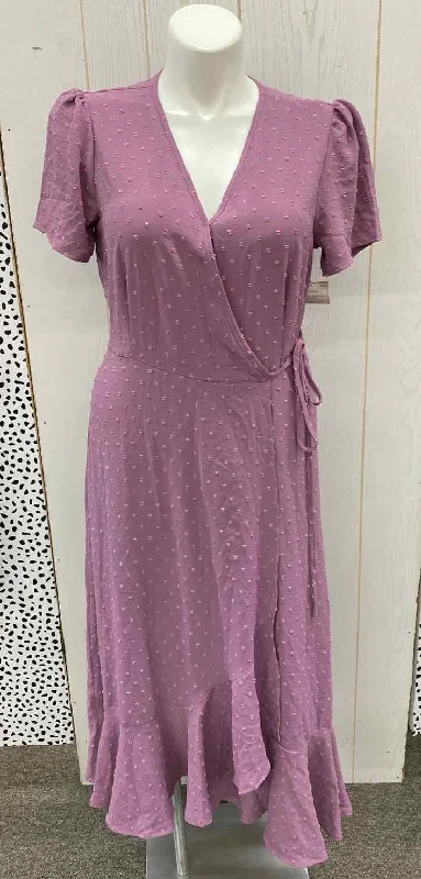 Purple Womens Size L Dress