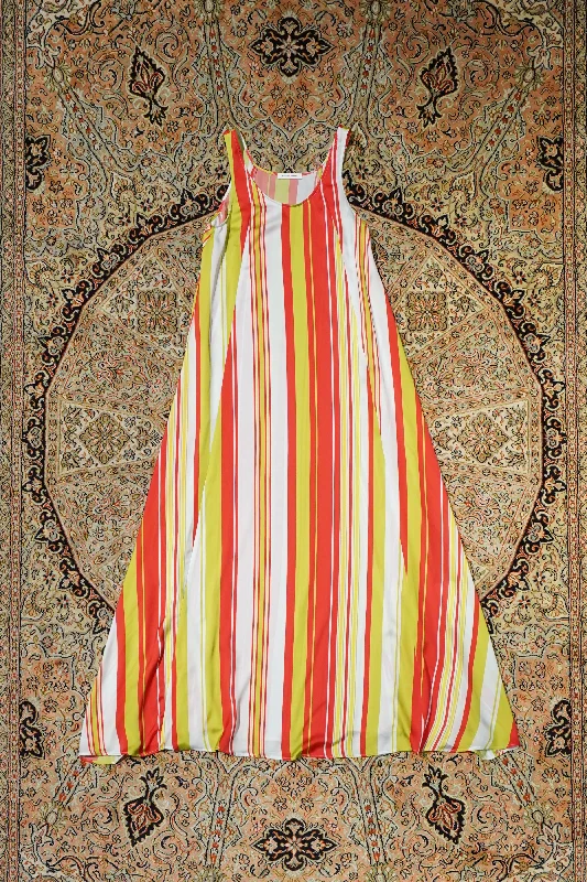 TANK LONG DRESS(MULTI STRIPE)