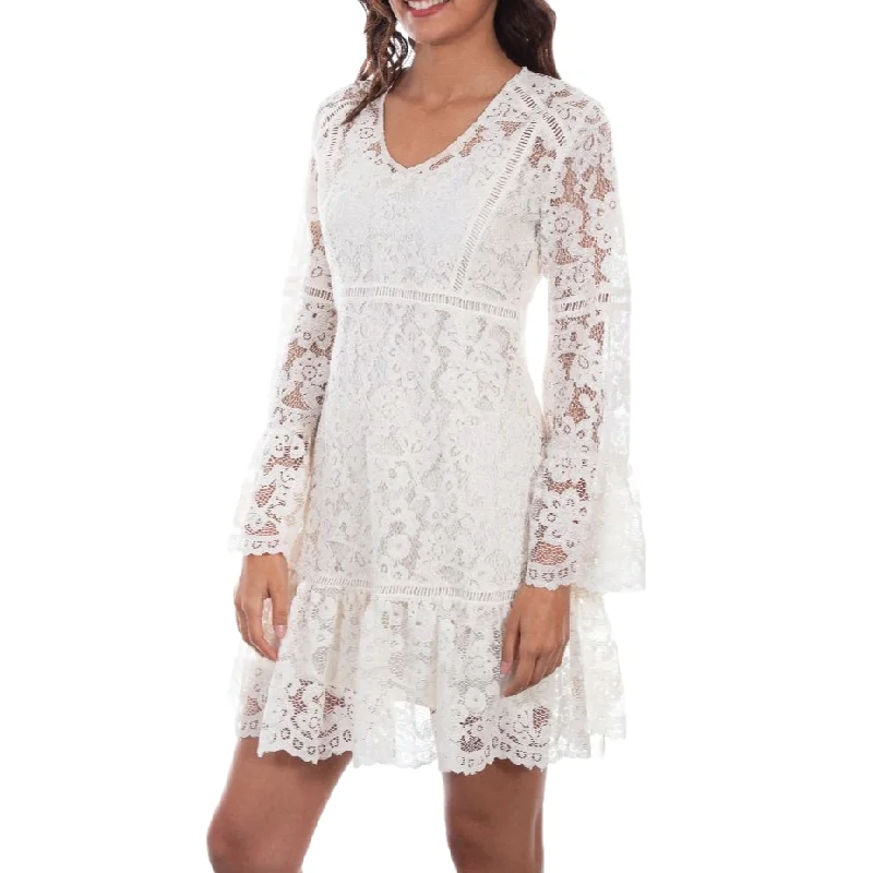 Scully Ladies Two Piece Ivory White Lace Dress HC557-IVO