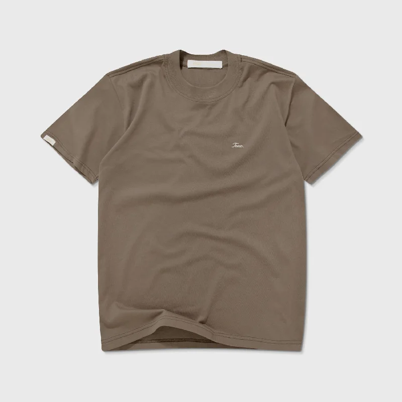 Signature T-Shirt - Brown Iron Safe Non-Iron Wrinkle Free