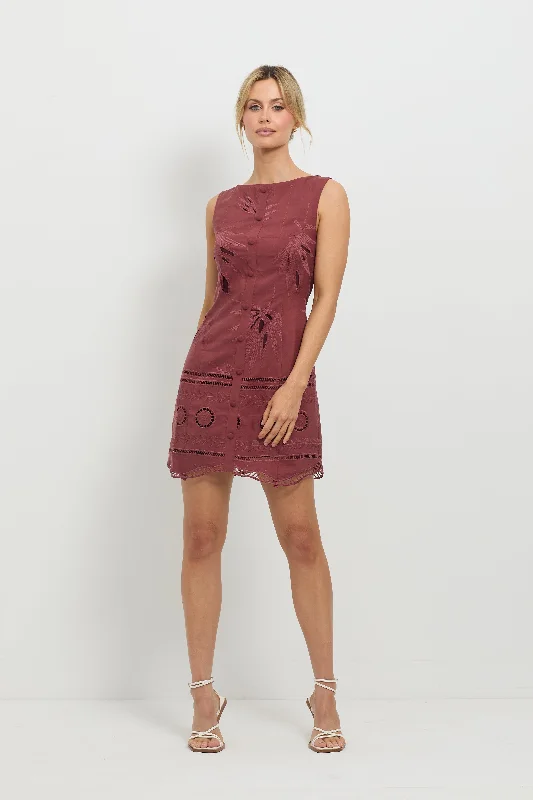 Sunrise Boat Neck Dress - PRE ORDER