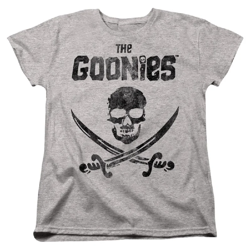 The Goonies Flag 2 Women's 18/1 Cotton Short-Sleeve T-Shirt Casual Formal Business