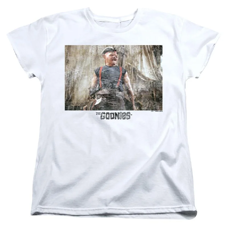 The Goonies Sloth 2 Women's 18/1 Cotton Short-Sleeve T-Shirt Modern Contemporary Chic