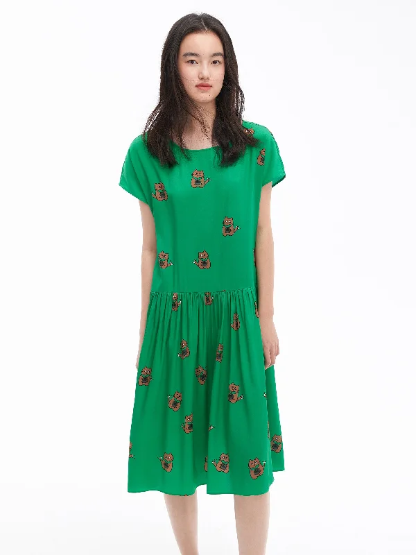 U-Cat Silk Dresses