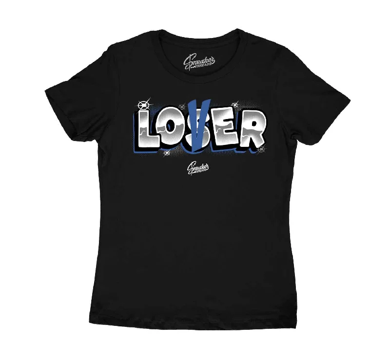 Womens - Dark Marina Blue 1 Lover Loser Shirt Casual Formal Business