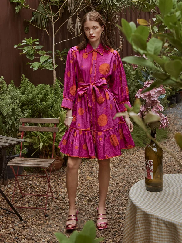 Wonka Polka Tiered Dress